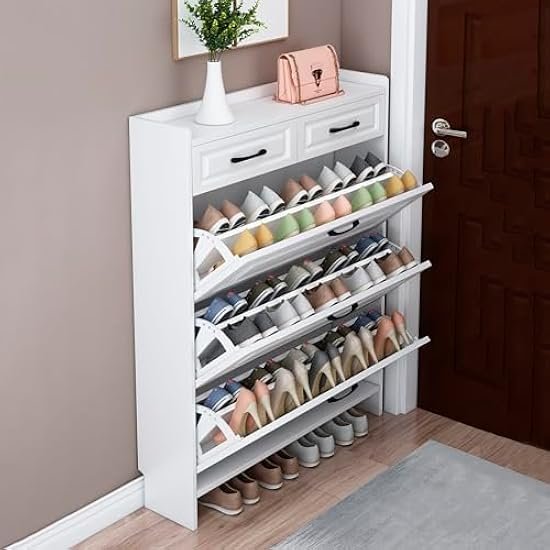 Over-the-door shoe rack cabinet