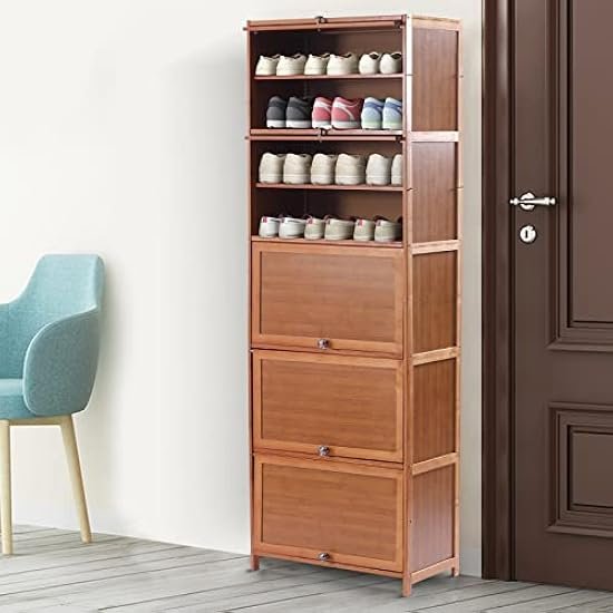 Over-the-door shoe rack cabinet
