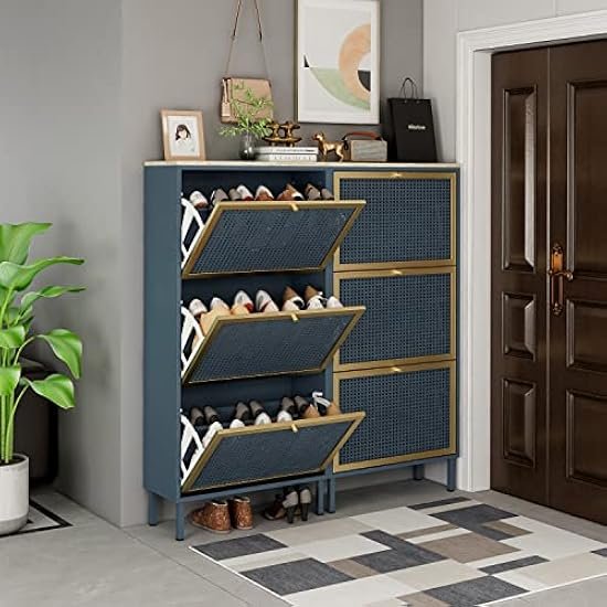 Over-the-door shoe rack cabinet