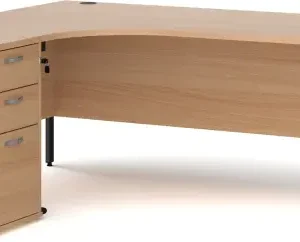 1800 x 1200mm & Desk High Pedestal