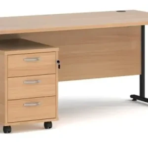 3 Drawer Mobile Pedestal - 1200 x 800mm