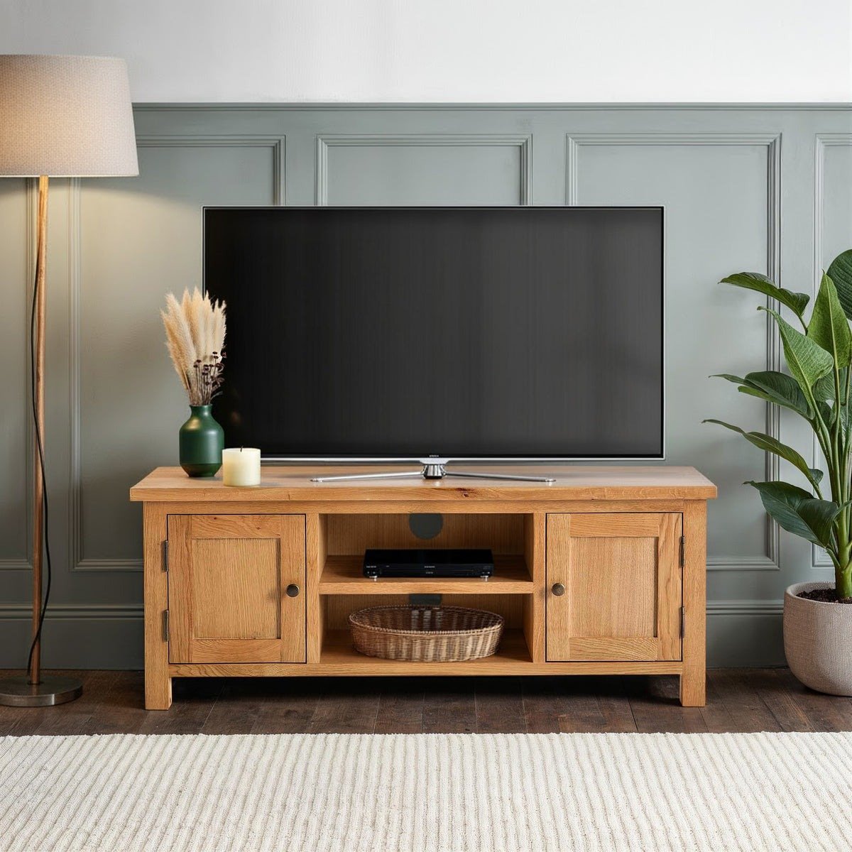Surrey Oak 120cm TV Stand 1 Surrey Oak 120cm TV Stand