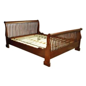 Full Rail Sleigh Mahogany Bed