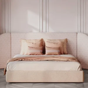 LUNA X NORA Upholstered fabric double bed