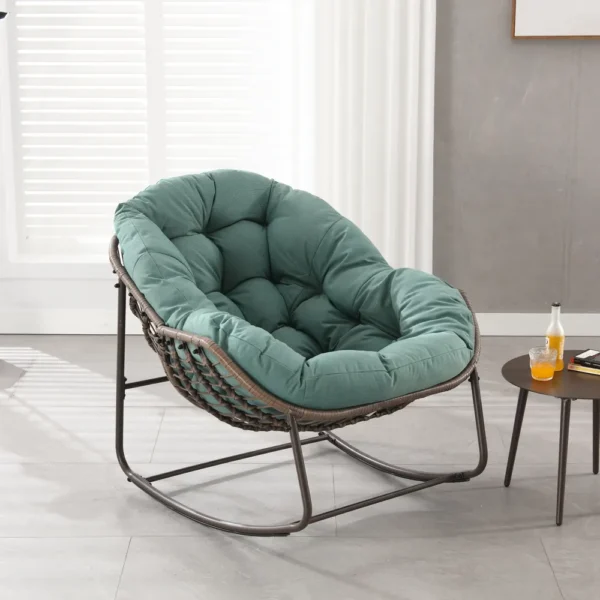 Light Green Outdoor Rocking Chair