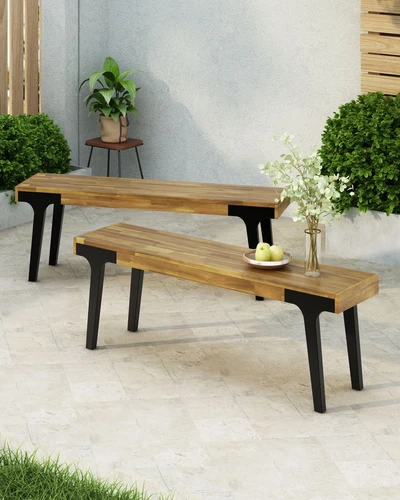 Outdoor Furniture 46 Outdoor Modern Wood Dining Benches