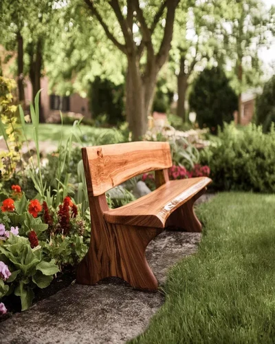 Outdoor Furniture 45 Solid Wood Bench