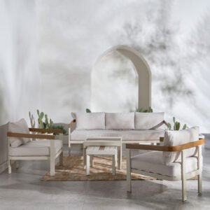 Iceland 5-Seater Outdoor Lounge Set with Table