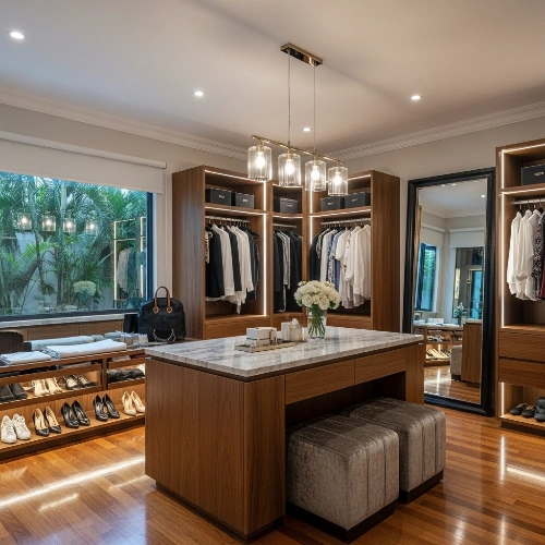 Wardrobe Cabinets 41 High-Gloss Villa Wardrobe