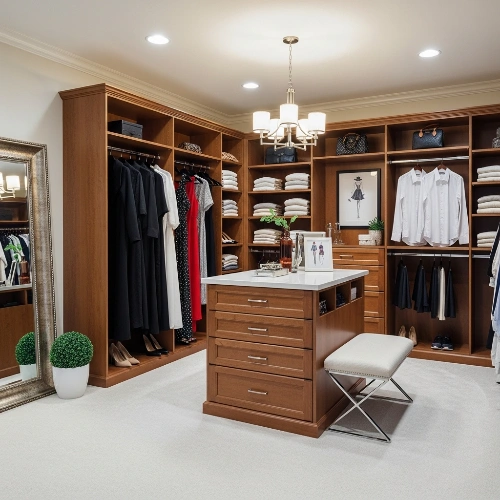 Wardrobe Cabinets 52 U-Shaped Walk-In